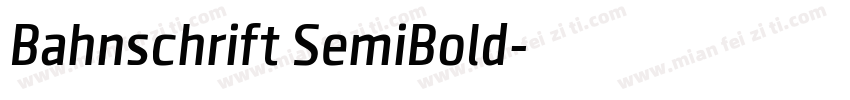 Bahnschrift SemiBold字体转换